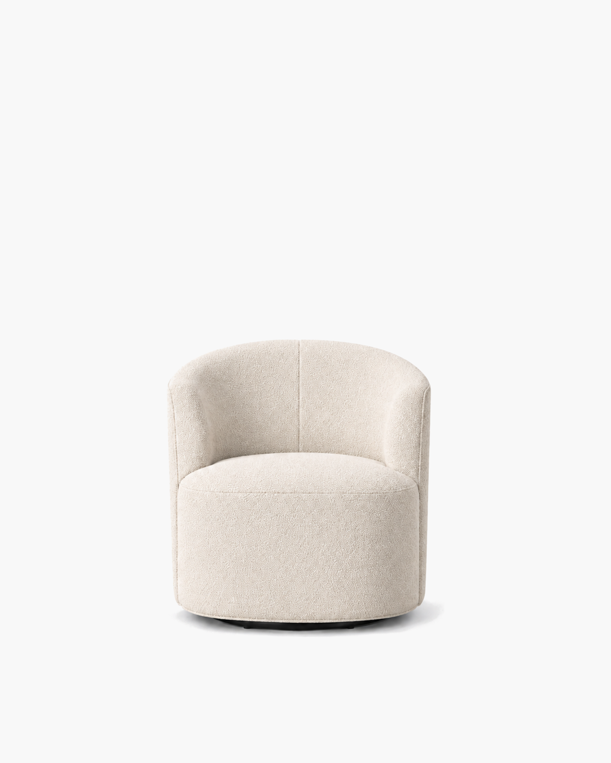 Arden Swivel Chair in Bone — studio view