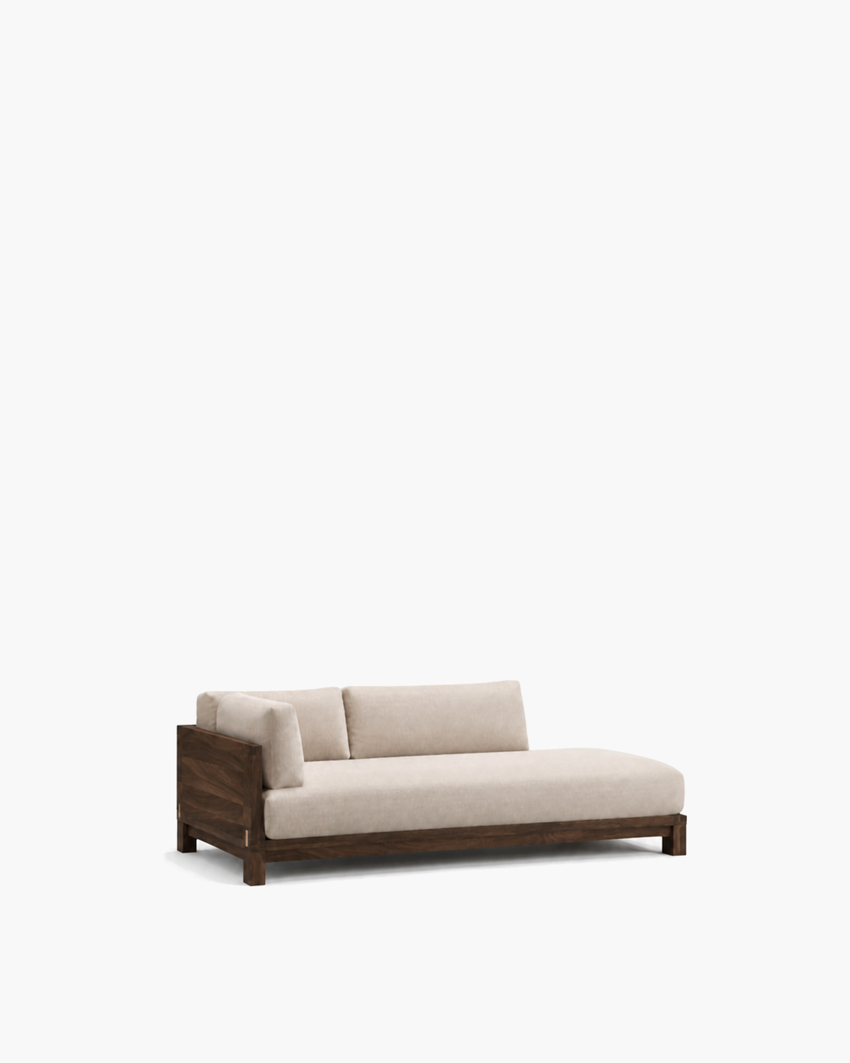 Bixby Chaise in Dark Oil — studio view
