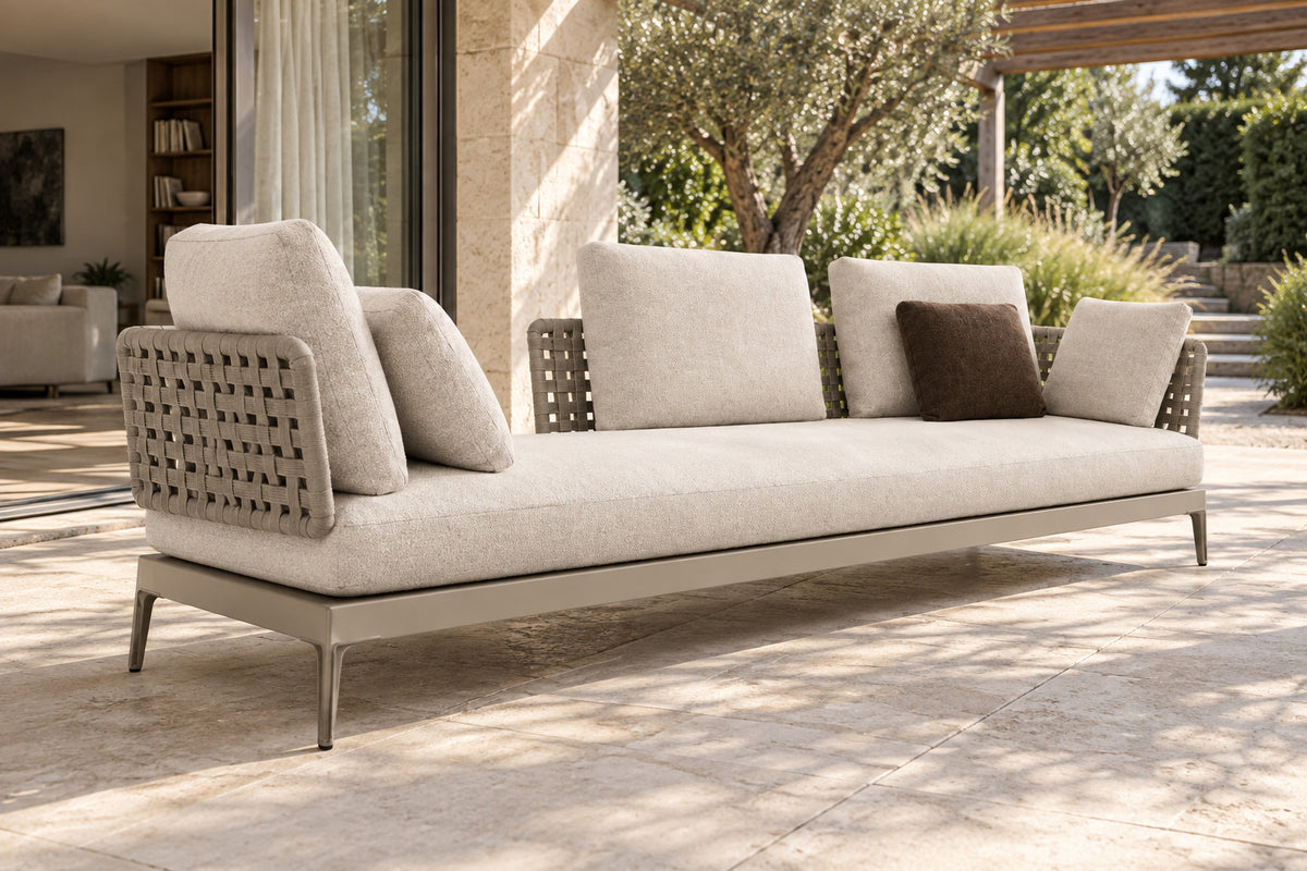 Salina Sofa, High Back, low near-side-profile lifestyle view