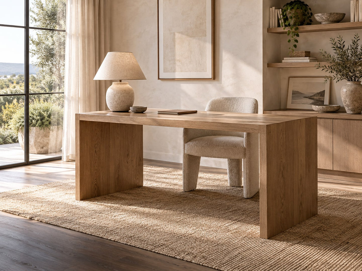Home Office furniture in a naturally lit setting