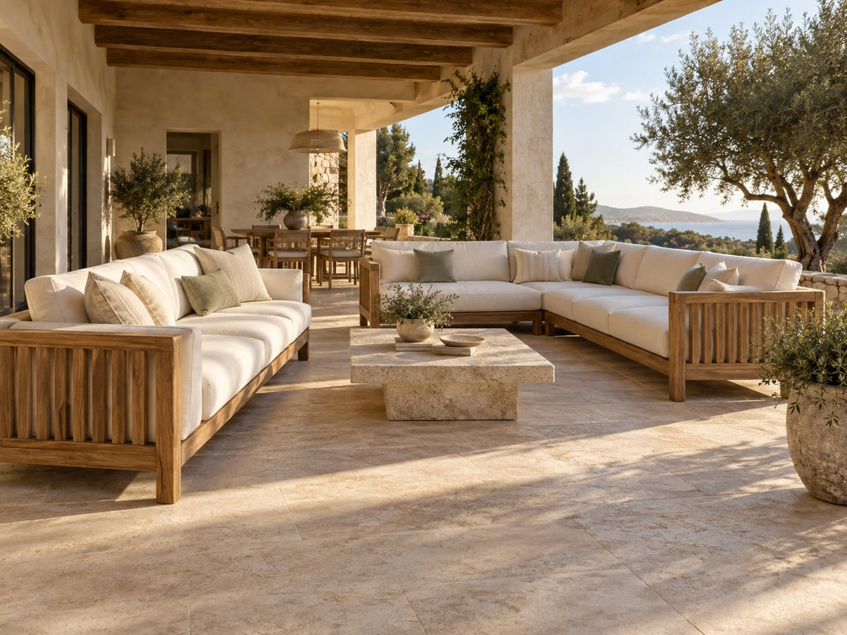 Sofas & Sectionals in a landscaped outdoor setting