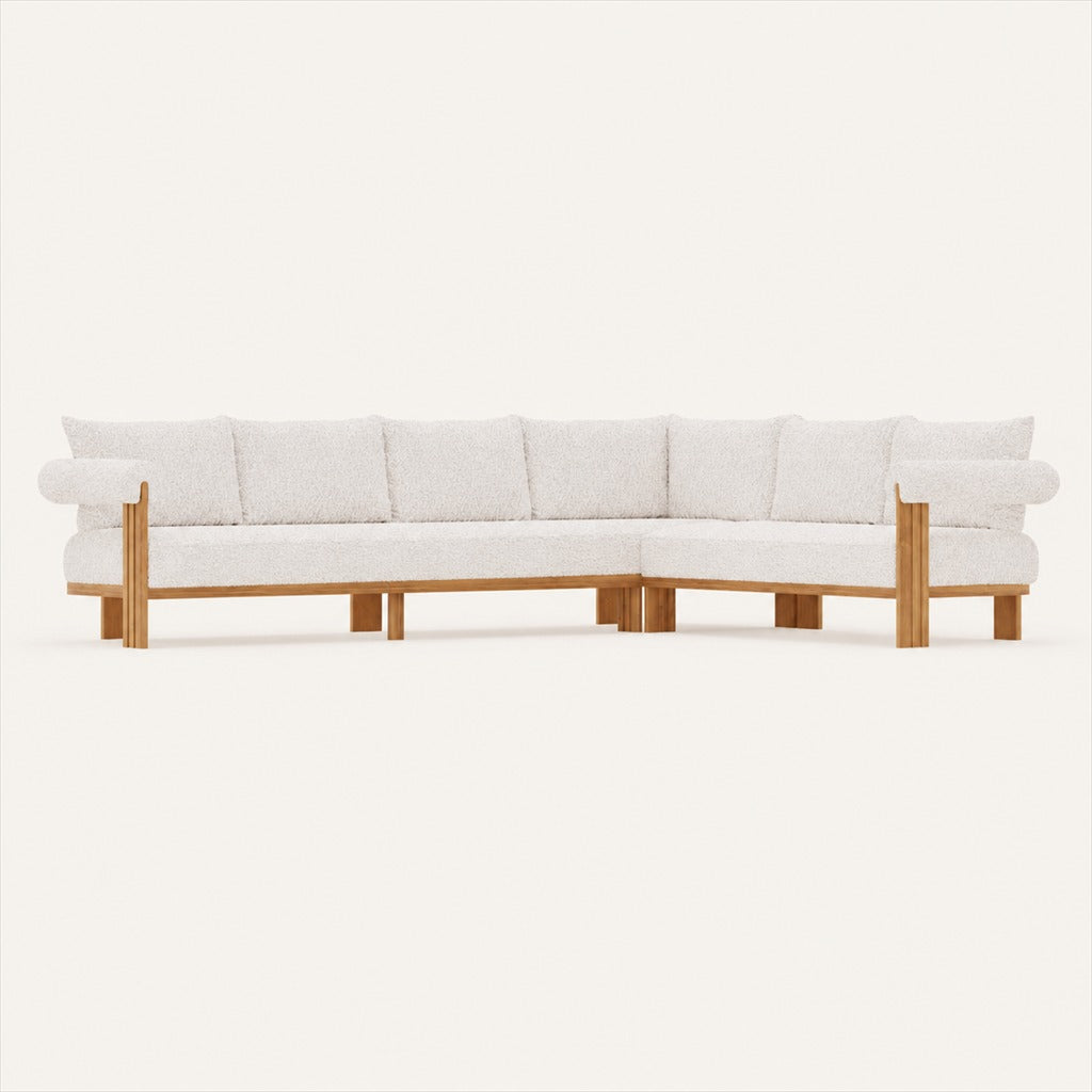 Ethereal L-Sectional in Teak