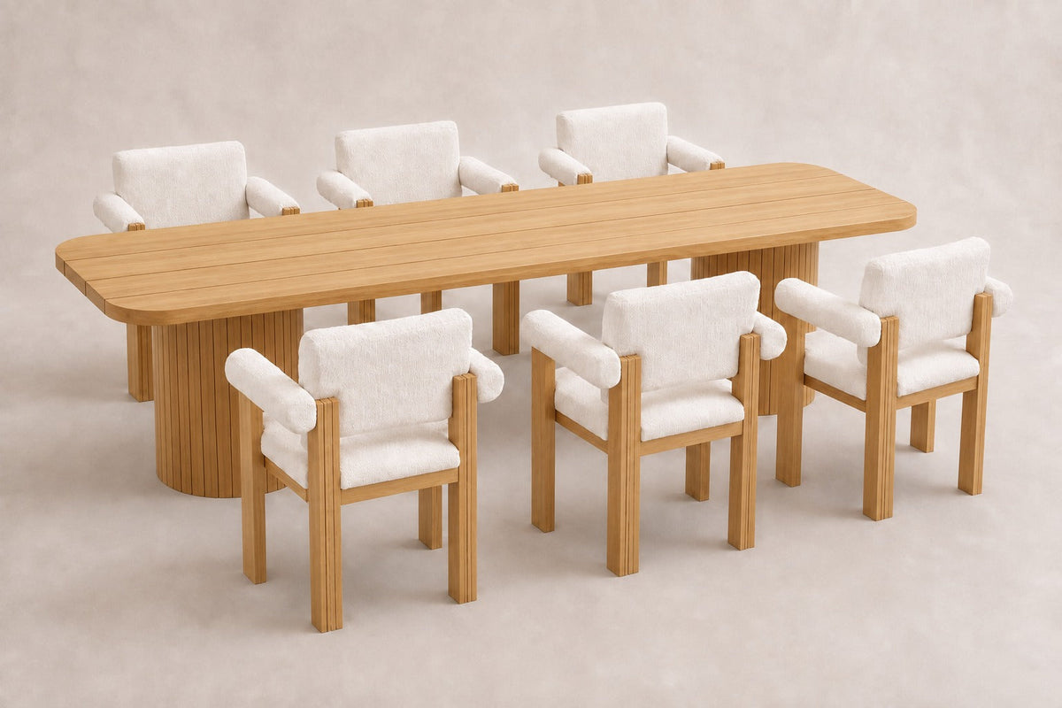 Ethereal Outdoor Dining Set in Teak