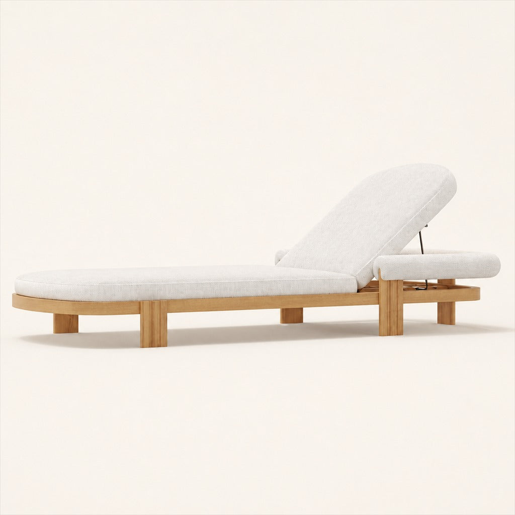Ethereal Sun Lounger in Teak