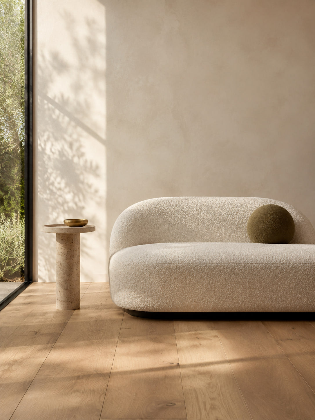 Indoor furniture in a naturally lit setting