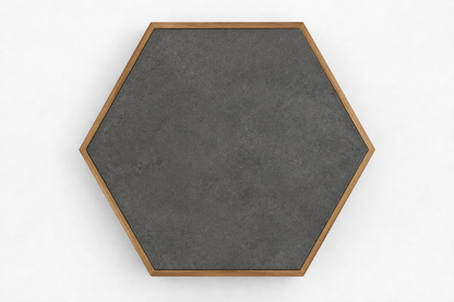 Santorini Occasional Table, Teak — overhead view