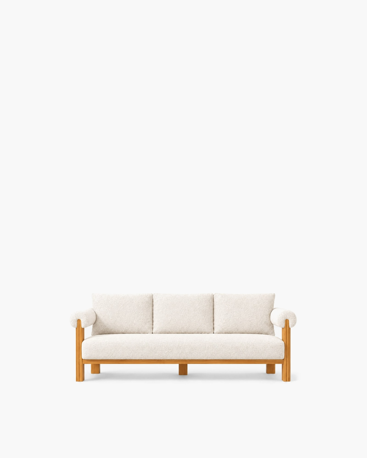 Ethereal Sofa in Teak, supplier-matched studio view
