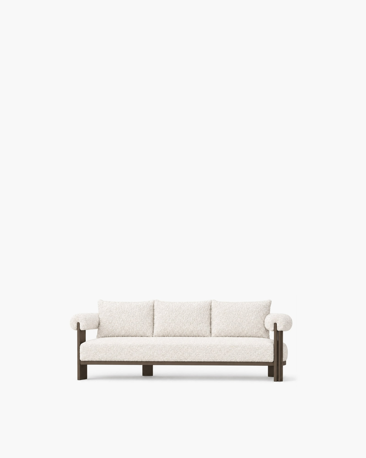Ethereal Sofa in Aluminium, supplier-matched studio view