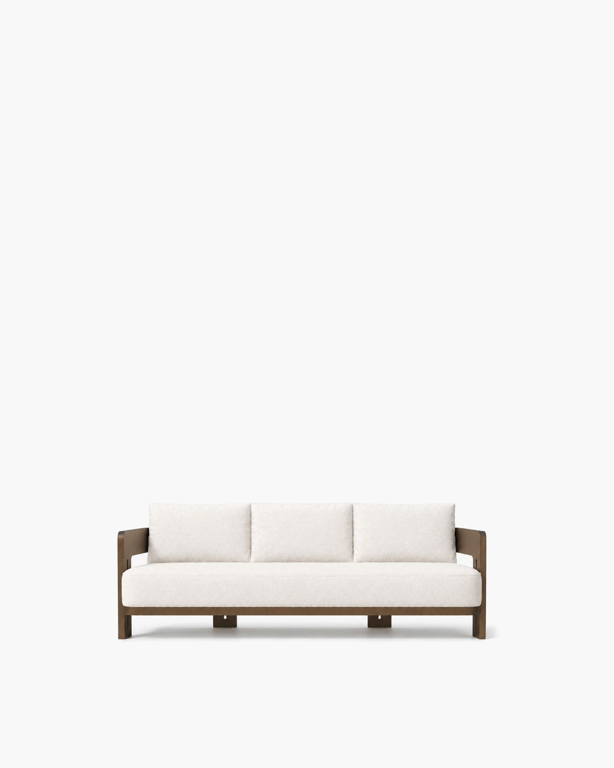 Serein Sofa in Aluminium, supplier-matched studio view