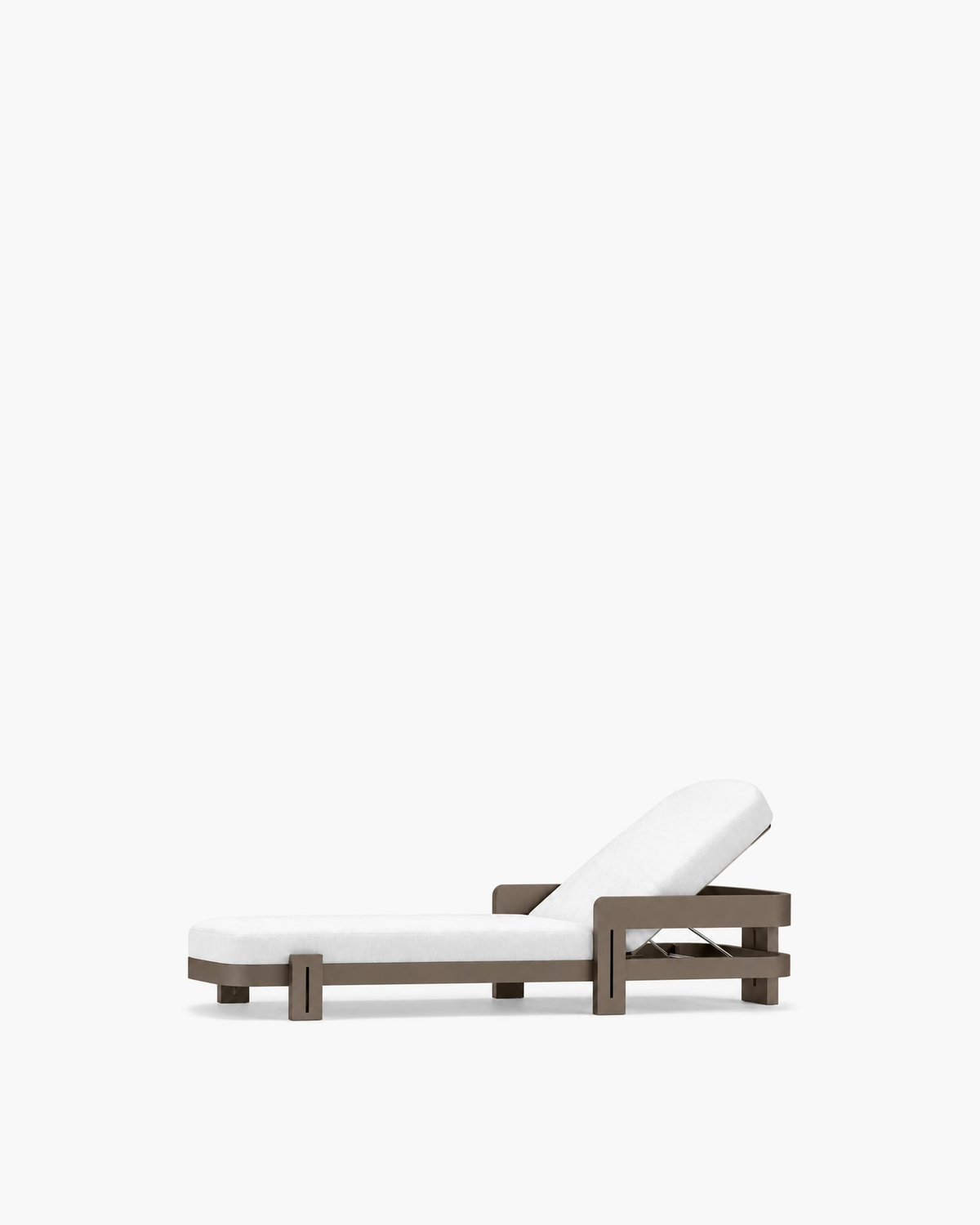 Serein Sun Lounger in Aluminium, supplier-matched studio view