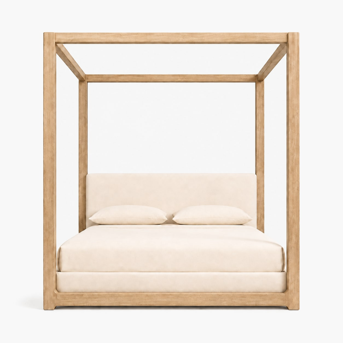Ligné Fabric Canopy Bed, supplier-matched studio view