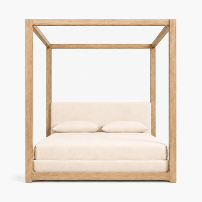 Ligné Fabric Canopy Bed, supplier-matched studio view