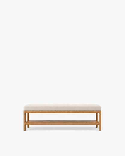 Padua Fabric End-of-Bed Bench, supplier-matched studio view