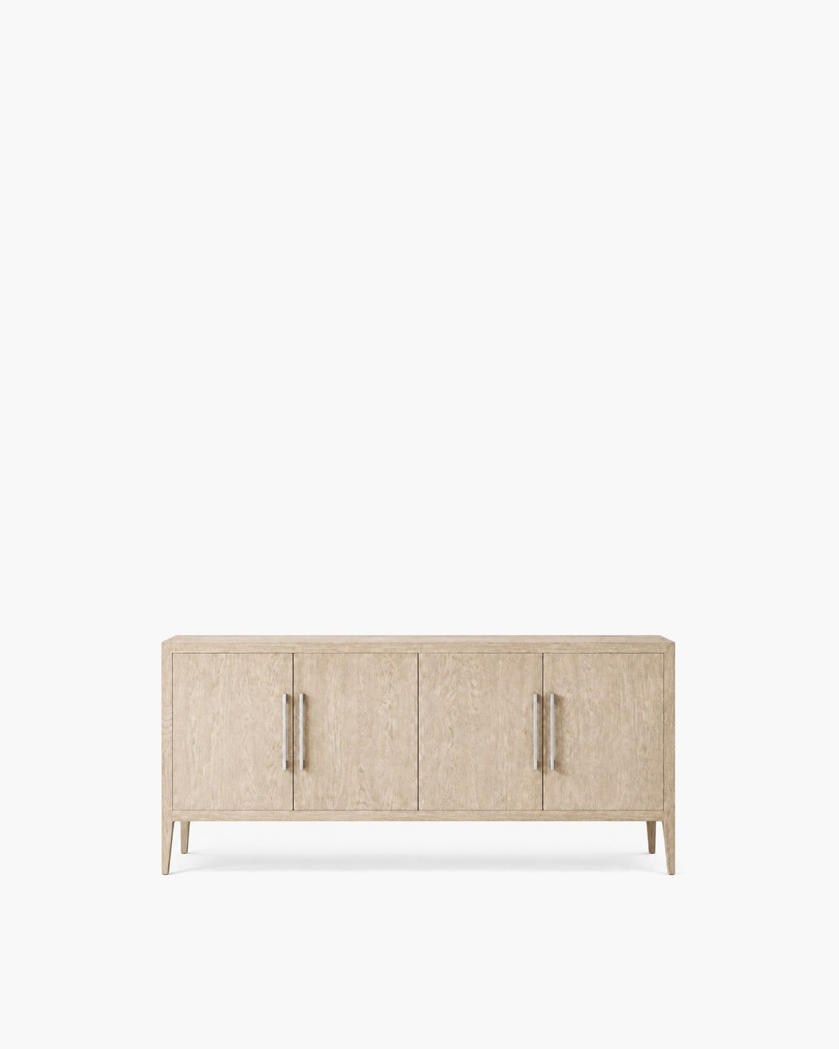 French Contemporary 4-Door Sideboard, supplier-matched studio view