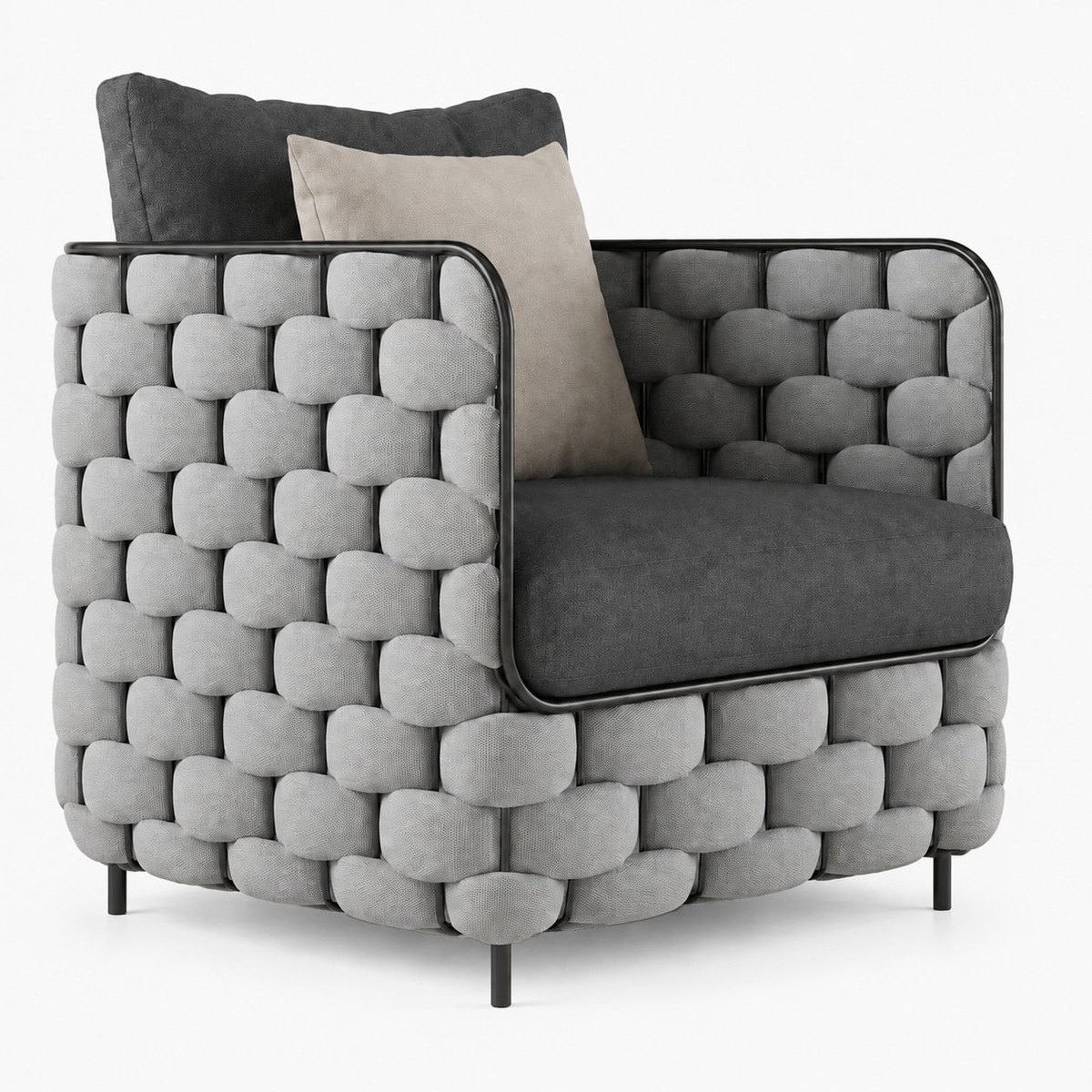 Bodrum Lounge Chair, supplier-matched studio view
