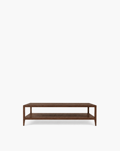 French Contemporary Coffee Table in Dark — studio view
