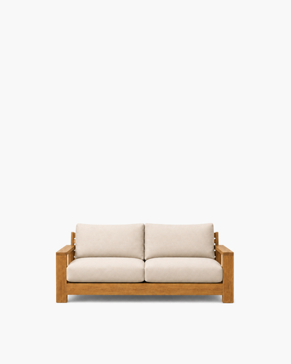 Ojai Loveseat in Oiled — studio view