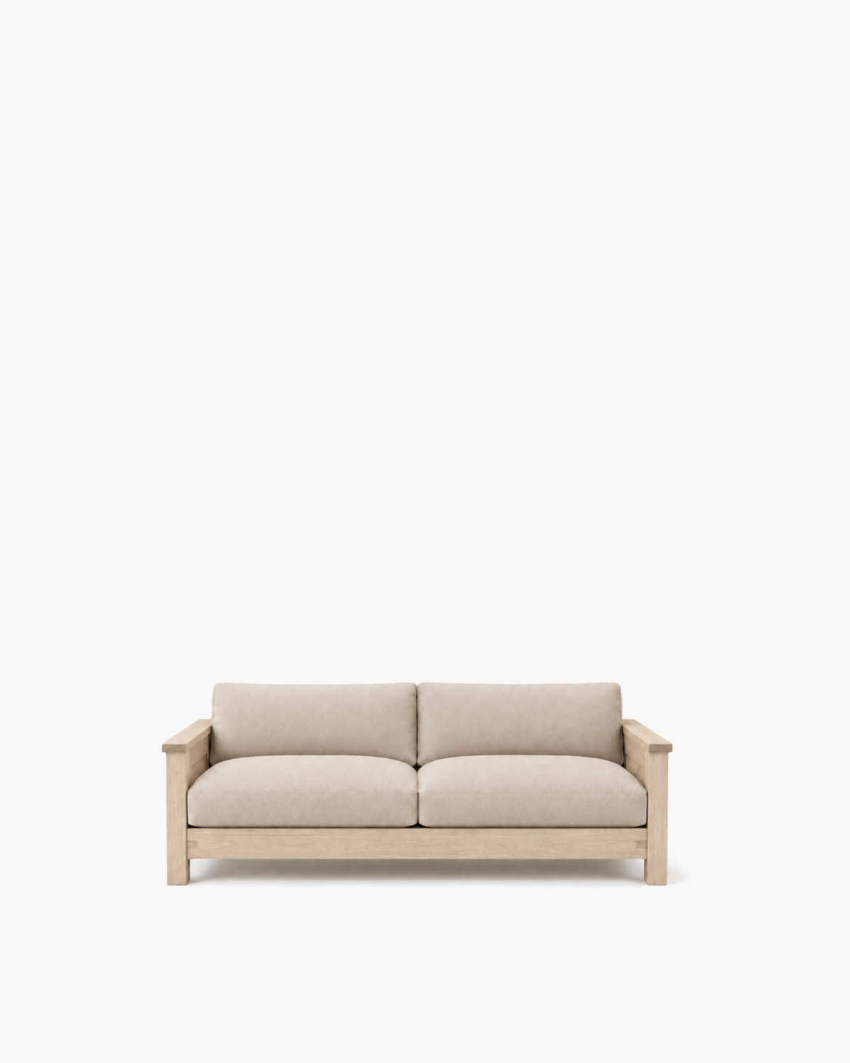 Ojai Sofa in White Oil — studio view