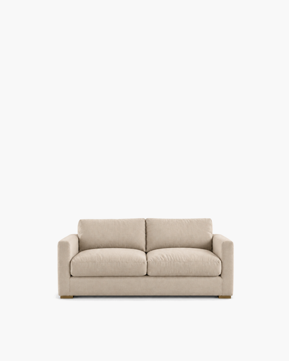Presidio Loveseat in Sand — studio view