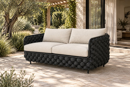 Bodrum Two-Seat Sofa, front-right three-quarter lifestyle view