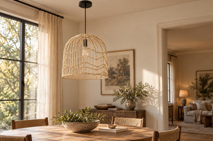 Cannella Pendant, Dome, front-right three-quarter lifestyle view