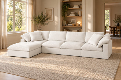 Cloud Sofa, front-right three-quarter lifestyle view