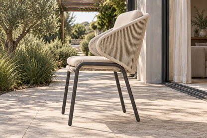 Comporta Dining Chair, low near-side-profile lifestyle view