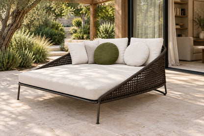 Ischia Daybed, front-right three-quarter lifestyle view