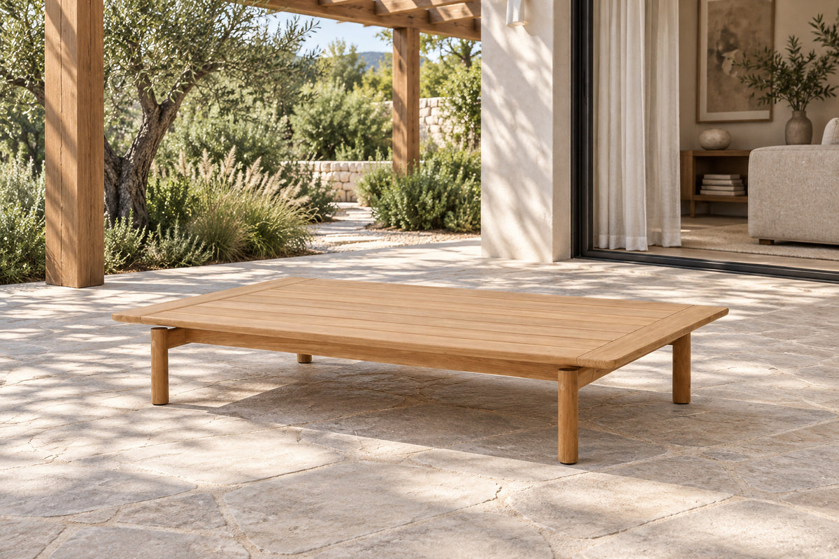 Ithaca Coffee Table, 120 cm, front-right three-quarter lifestyle view