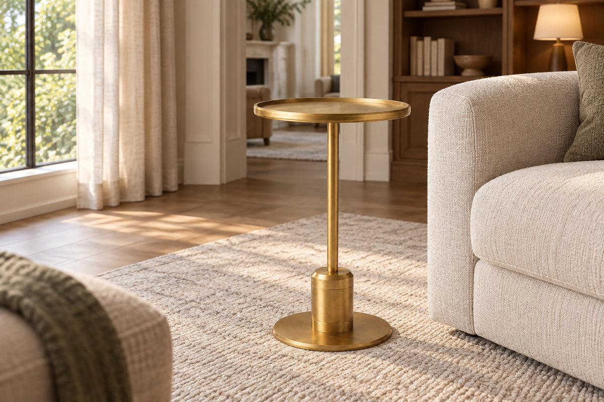 Lambeth Side Table, front-right three-quarter lifestyle view