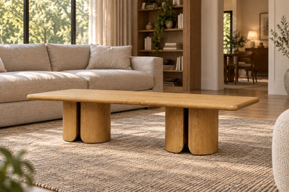 Madero Coffee Table, front-right three-quarter lifestyle view