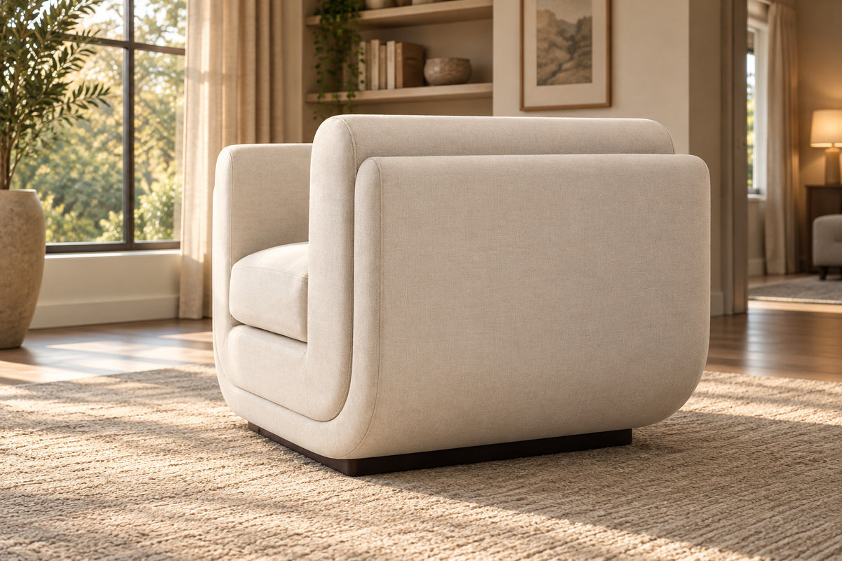 Matteo Chair, low near-side-profile lifestyle view