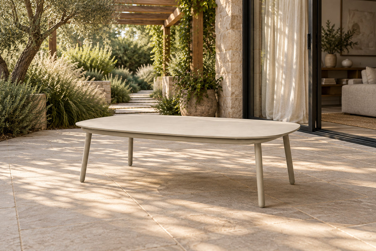 Otranto Coffee Table, front-right three-quarter lifestyle view