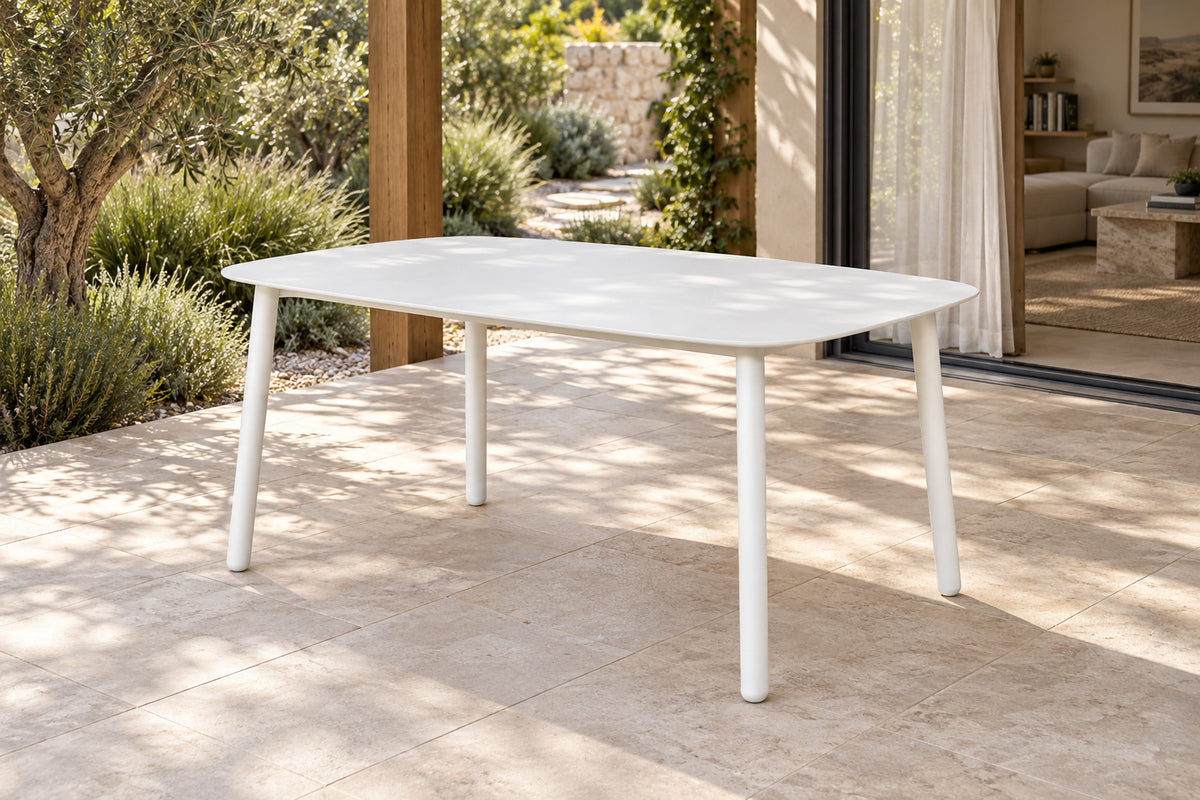 Paros Dining Table, front-right three-quarter lifestyle view