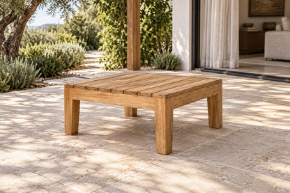 Puglia Side Table, front-right three-quarter lifestyle view