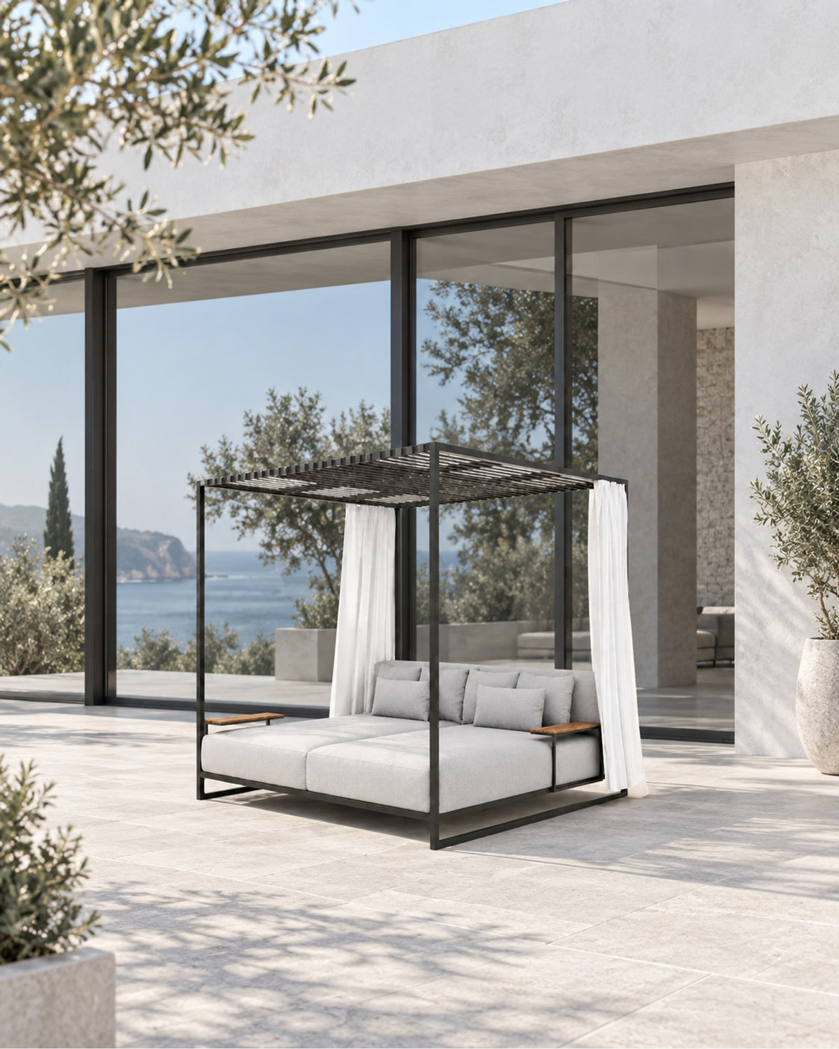Belvedere Canopy Daybed in a styled setting