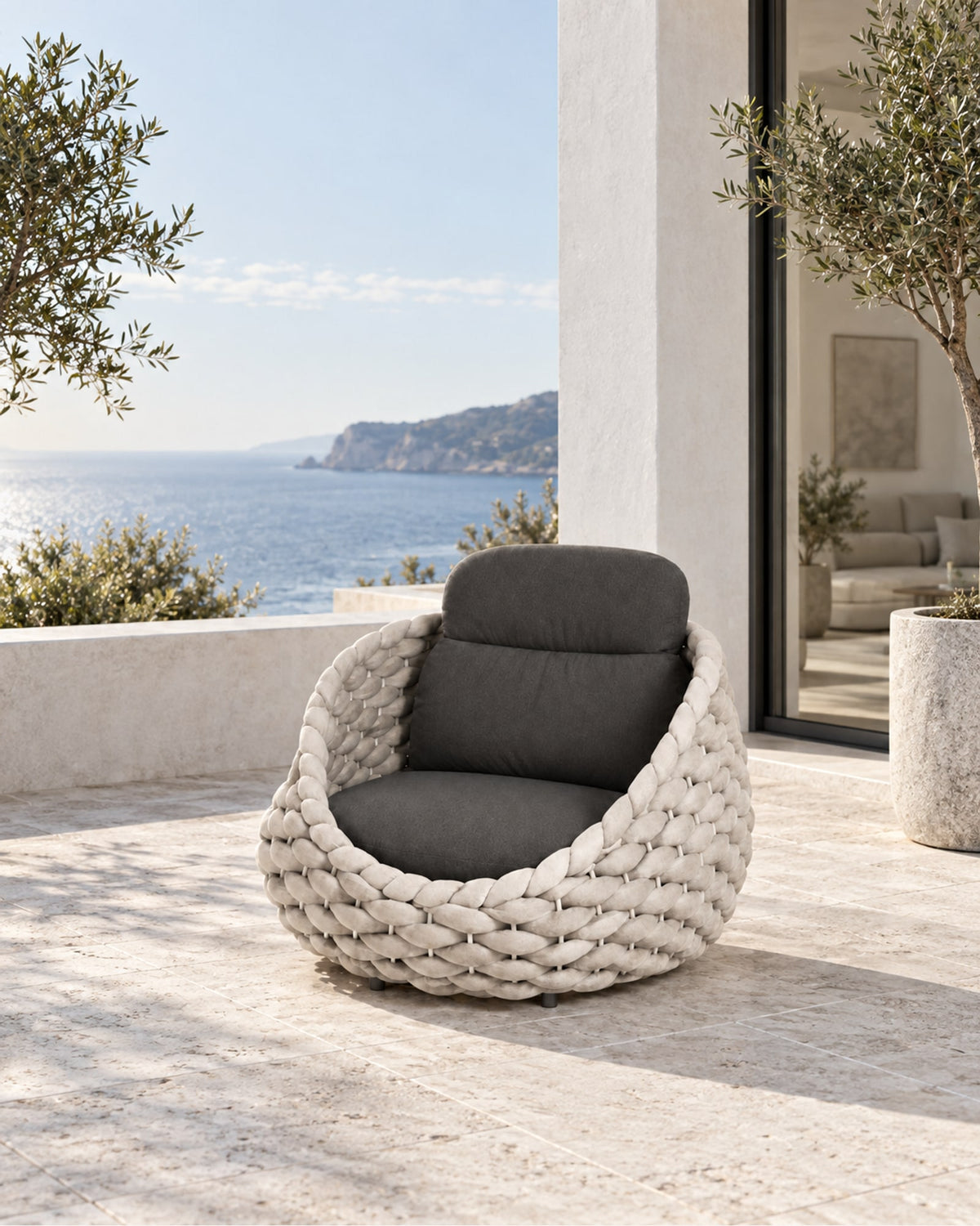 Cala Lounge Chair in a styled setting