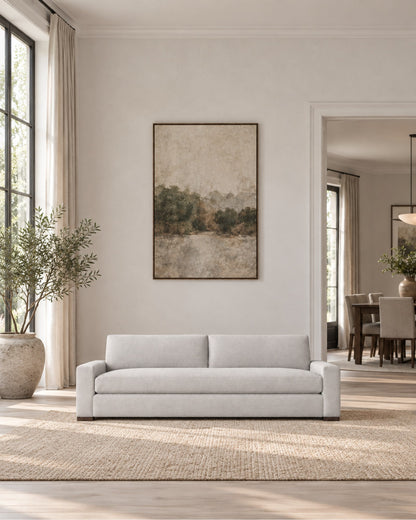Maxwell Bench-Seat Sofa in a styled setting
