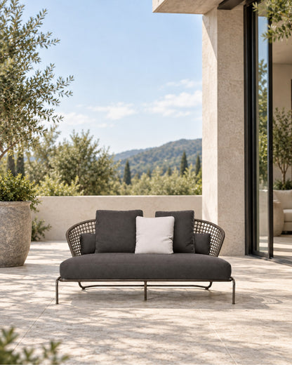 Ischia Two-Seat Sofa in a styled setting