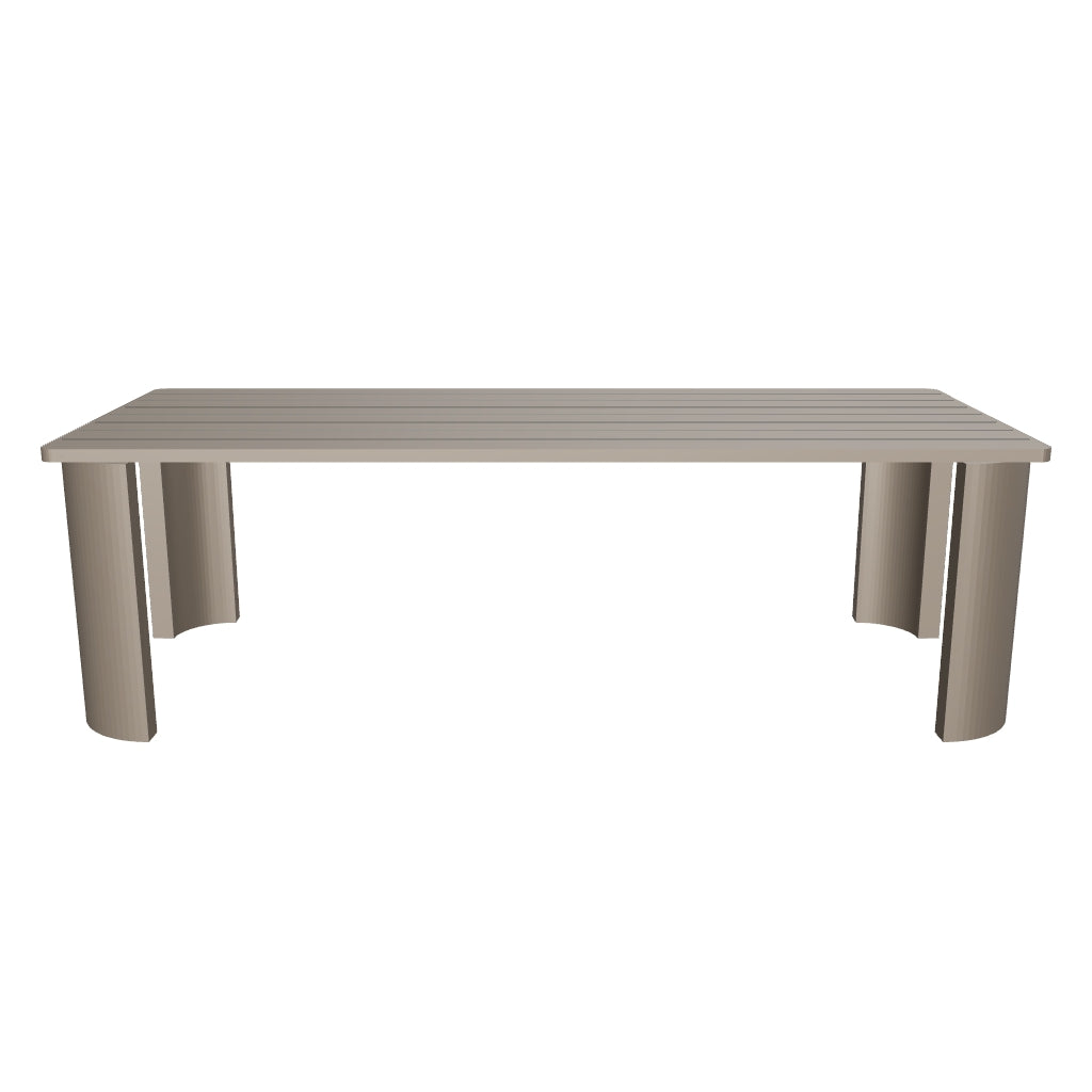 Palo Alto 3D | sku=OAC003-DTB-244 | asset=oac003-dtb-244-f14e73ea | variant=49260993773819 | Serein Dining Table in Aluminium, 244 cm