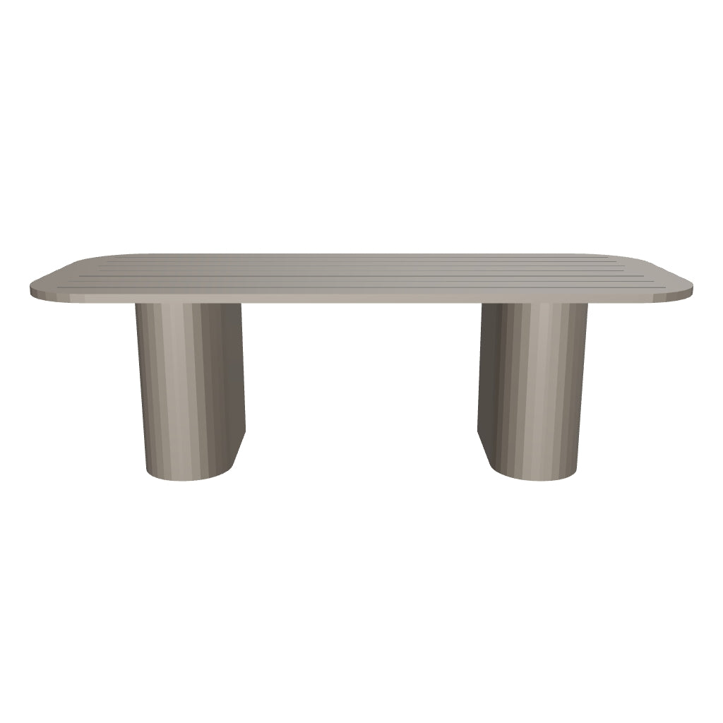 Palo Alto 3D | sku=OAC004-DTB-244 | asset=oac004-dtb-244-6a0d4c71 | variant=49260989808891 | Ripple Dining Table in Aluminium, 244 cm