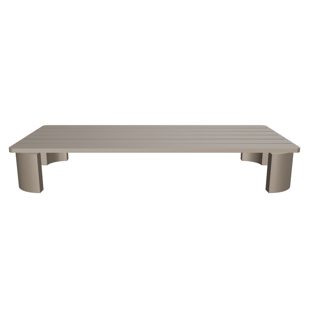 Palo Alto 3D | sku=OAS003-CTB-182 | asset=oas003-ctb-182-a16330f4 | variant=49260993675515 | Serein Coffee Table in Aluminium, 182 cm