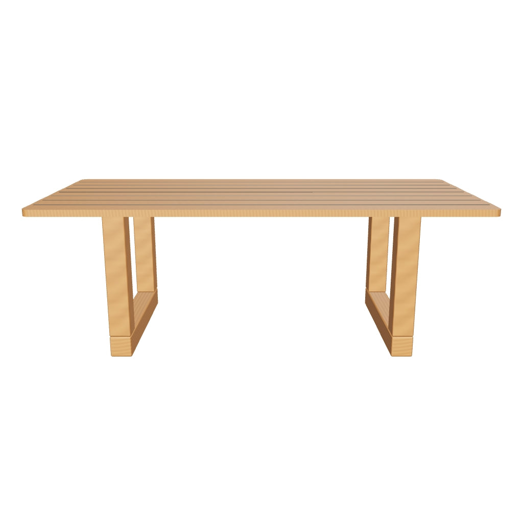Palo Alto 3D | sku=OTC002-DTB-214 | asset=otc002-dtb-214-173ed6a6 | variant=49260990464251 | Grace Dining Table in Teak, 214 cm