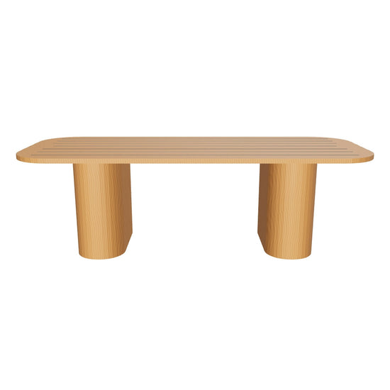 Palo Alto 3D | sku=OTC004-DTB-244 | asset=otc004-dtb-244-7f4c0dec | variant=49260990071035 | Ripple Dining Table in Teak, 244 cm
