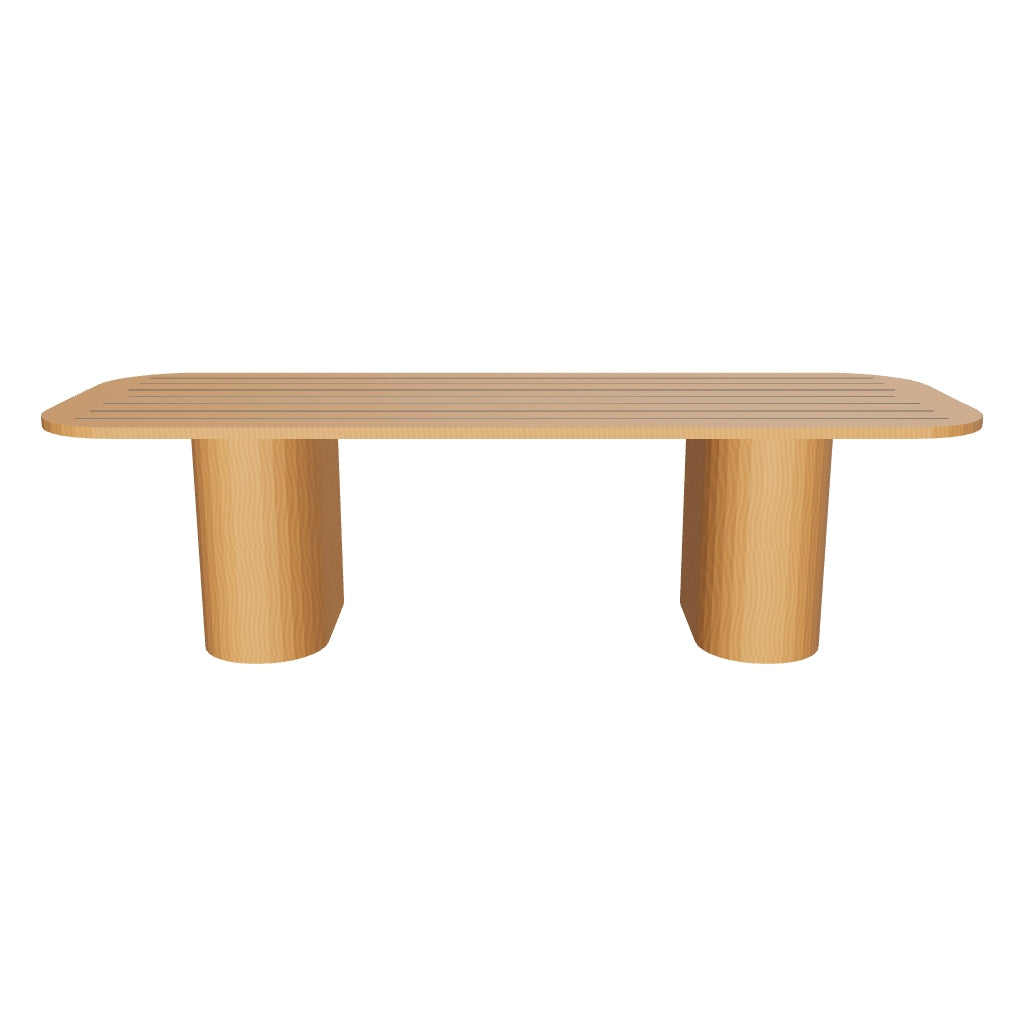 Palo Alto 3D | sku=OTC004-DTB-274 | asset=otc004-dtb-274-f4661cb3 | variant=49260990103803 | Ripple Dining Table in Teak, 274 cm