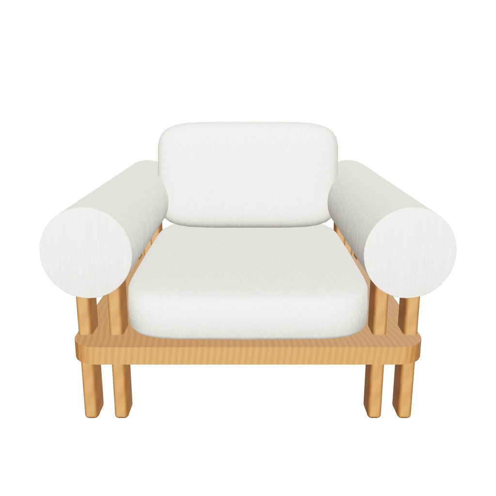 Palo Alto 3D | sku=OTS001-CHR | asset=ots001-chr-b3c53470 | variant=49260988563707 | Ethereal Lounge Chair in Teak