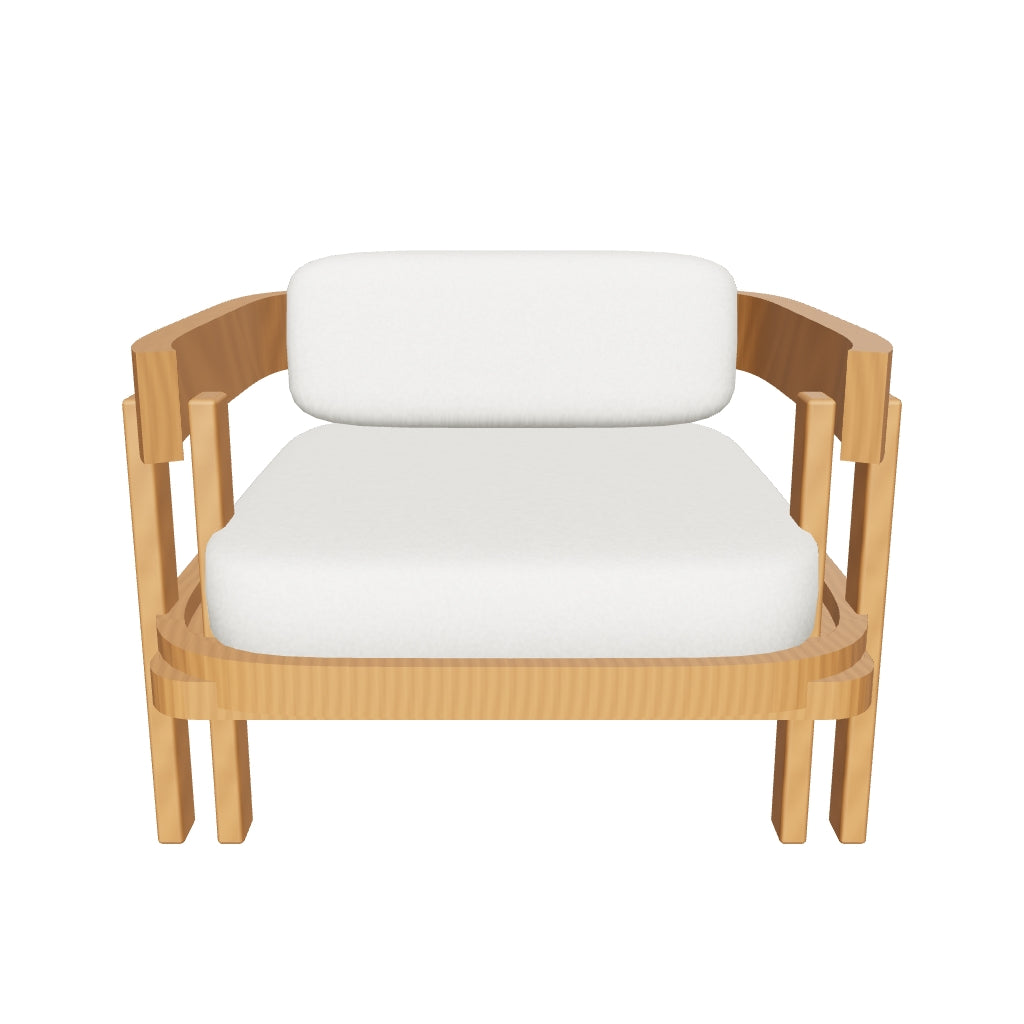 Palo Alto 3D | sku=OTS003-CHR | asset=ots003-chr-a3c4de8f | variant=49260991906043 | Serein Lounge Chair in Teak