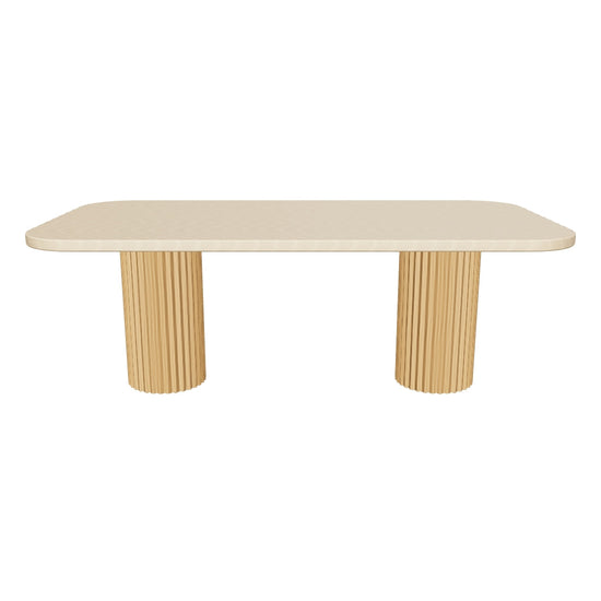Palo Alto 3D | sku=YC-C-CZ-02-DTB-TRAVERTINE | asset=yc-c-cz-02-dtb-travertine-5732b856 | variant=49265055662331 | Mulholland Rectangular Dining Table, Travertine