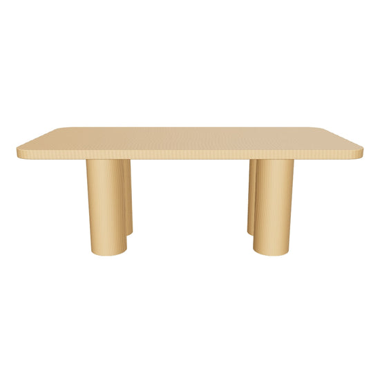 Palo Alto 3D | sku=YC-C-CZ-07-DTB-NATURALOAK | asset=yc-c-cz-07-dtb-naturaloak-d3c0ab1e | variant=49265055957243 | Oslo Cylinder Rectangular Dining Table, Natural Oak