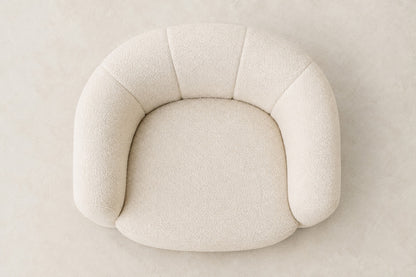 Adriana Swivel Chair, overhead top view